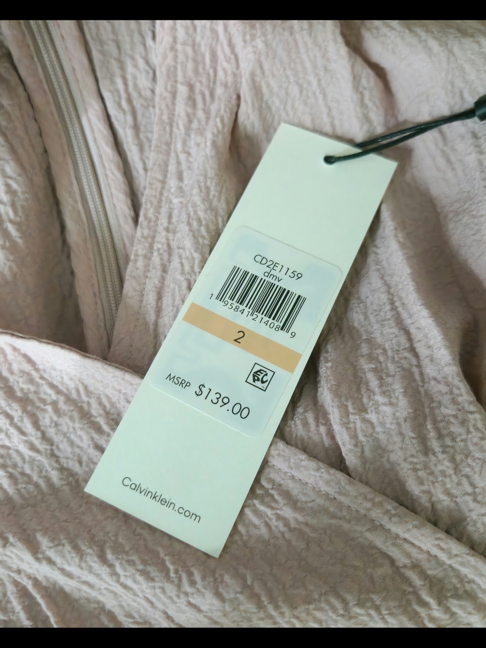 Calvin Klein Dusty Rose Wrap Tie Pants Jumpsuit Size 2 - Picture 10 of 12